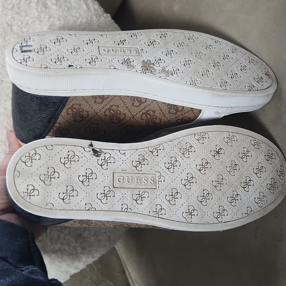 Guess Faster Wedge Sneaker Brown Multi - Picture 9 of 9